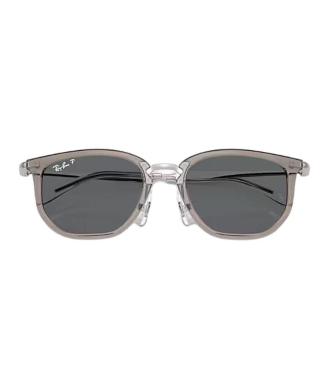 RAY BAN Серые пластиковые солнцезащитные очки, фото 3