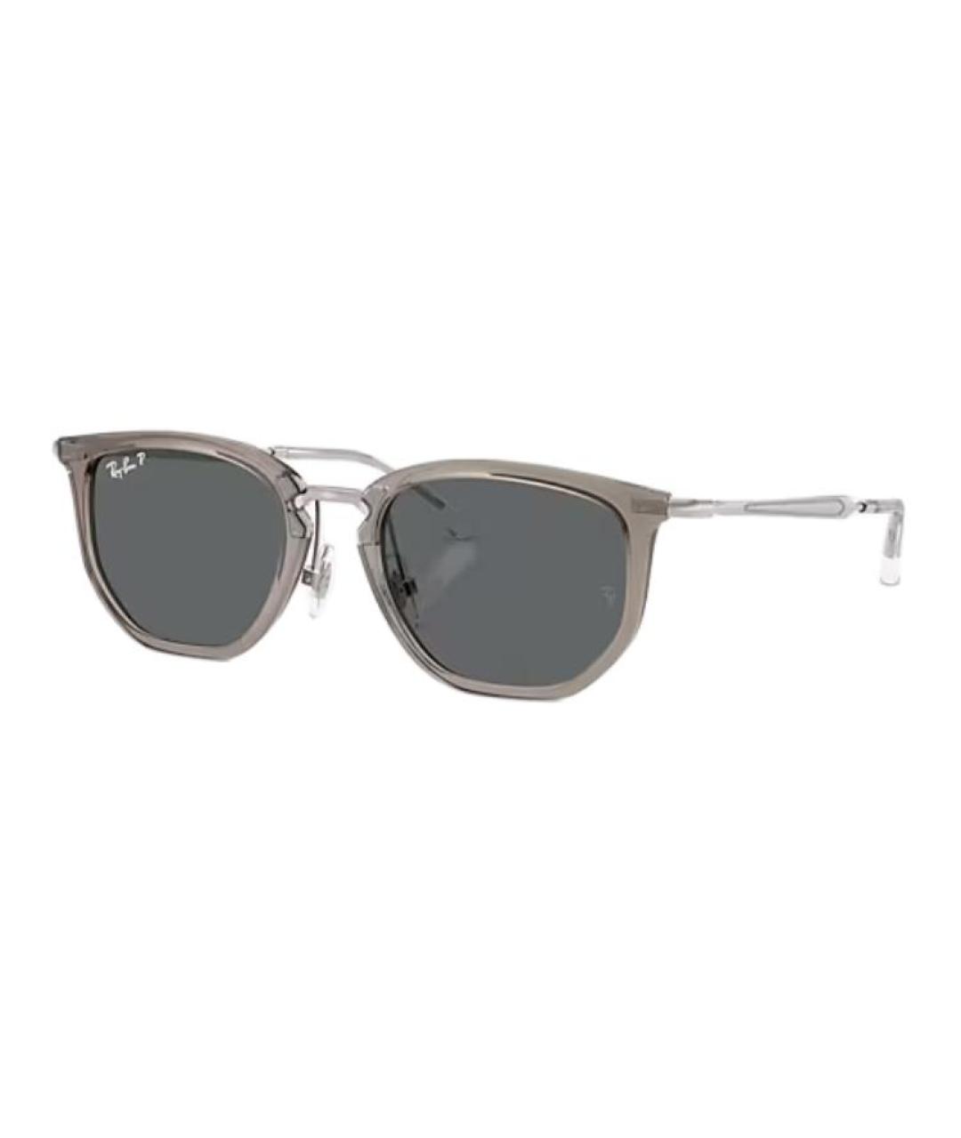 RAY BAN Серые пластиковые солнцезащитные очки, фото 1