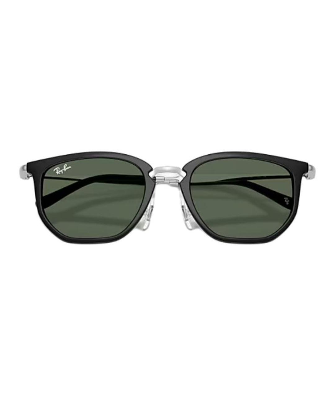 RAY BAN Черные металлические солнцезащитные очки, фото 3