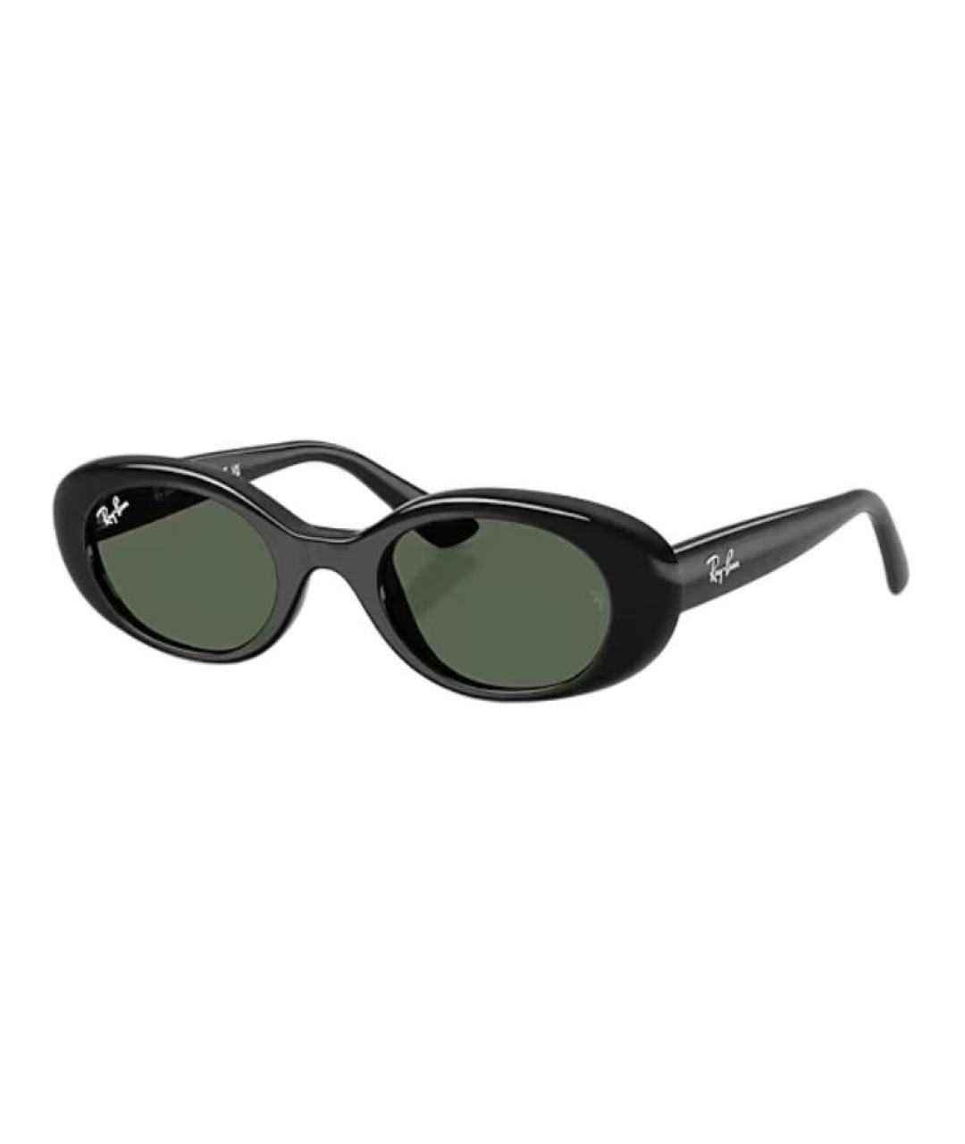 RAY BAN Черные пластиковые солнцезащитные очки, фото 1