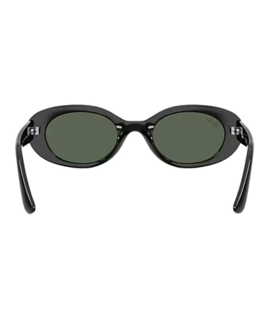 RAY BAN Черные пластиковые солнцезащитные очки, фото 4