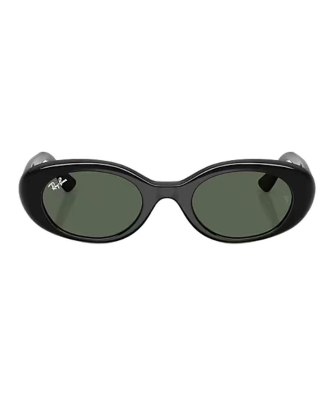 RAY BAN Черные пластиковые солнцезащитные очки, фото 2