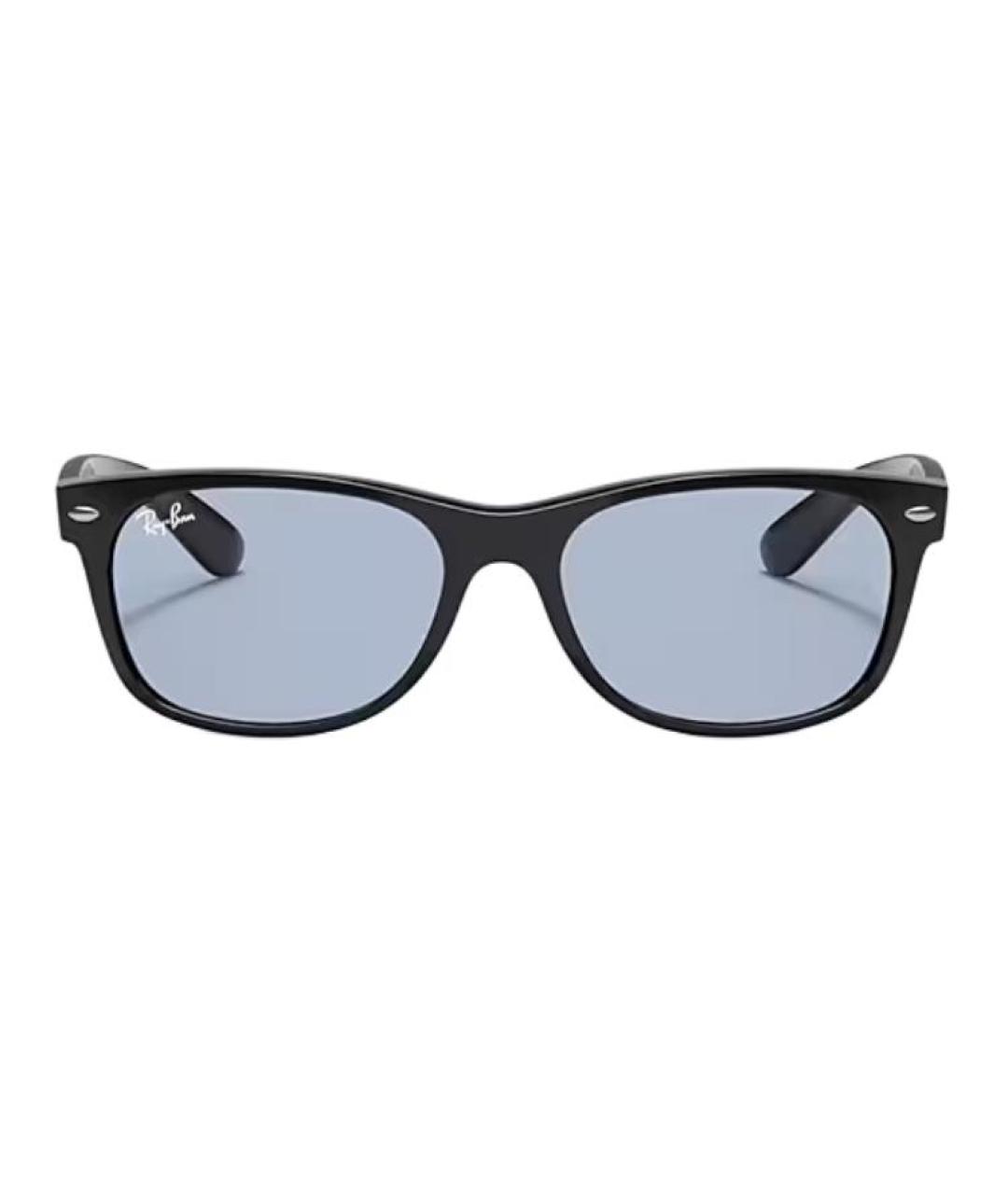 RAY BAN Черные пластиковые солнцезащитные очки, фото 2