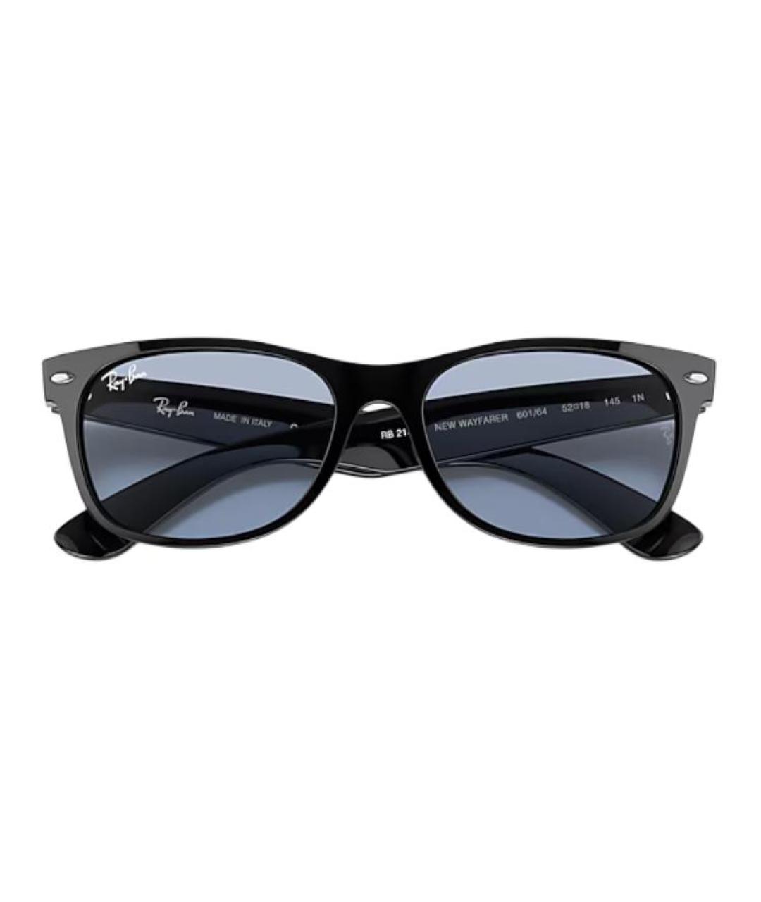 RAY BAN Черные пластиковые солнцезащитные очки, фото 3