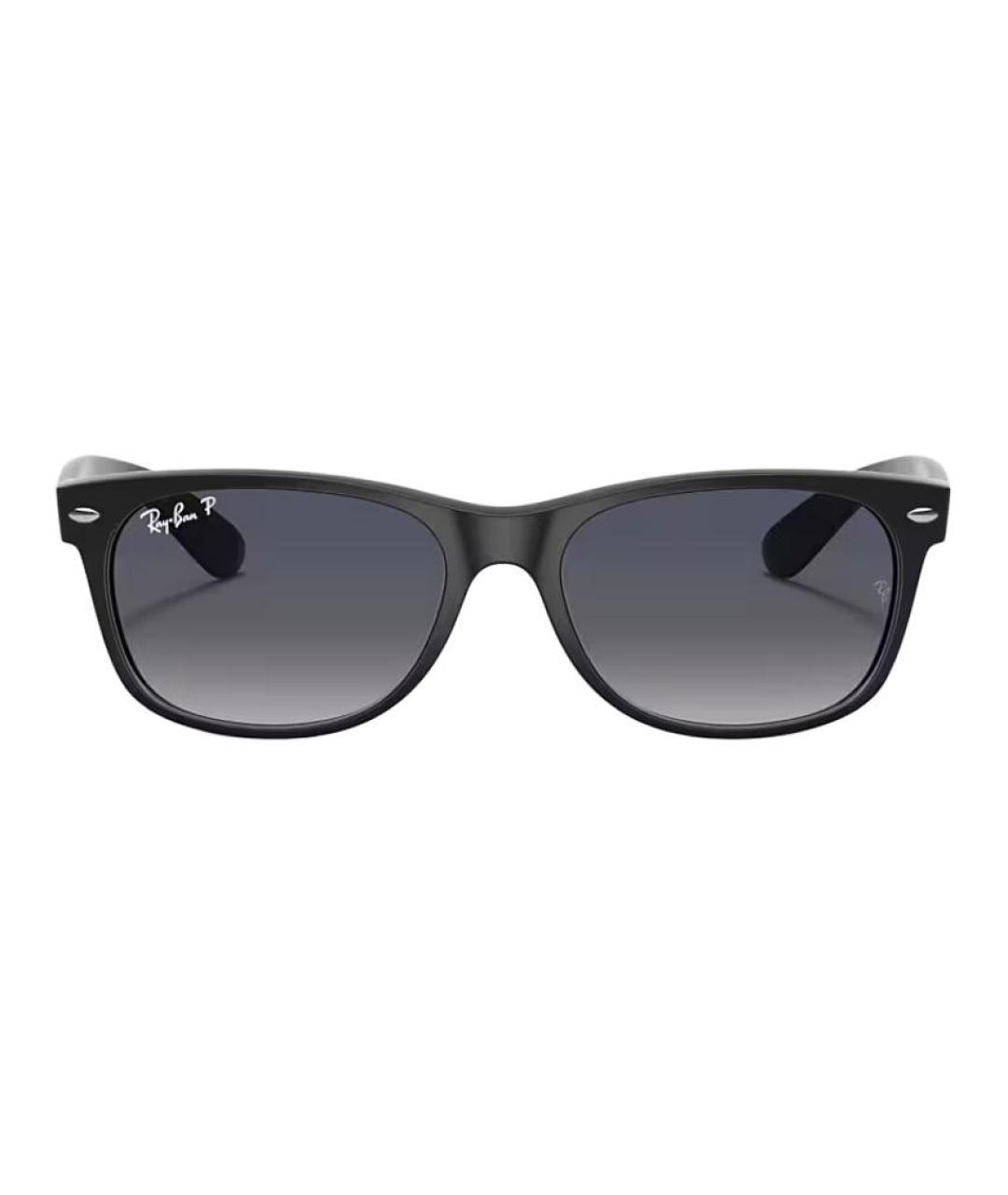 RAY BAN Черные пластиковые солнцезащитные очки, фото 2
