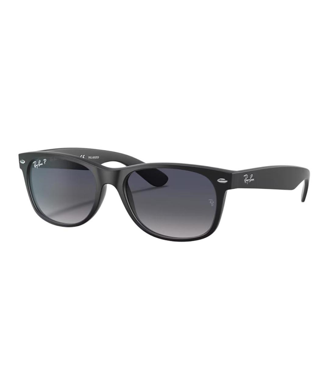 RAY BAN Черные пластиковые солнцезащитные очки, фото 1