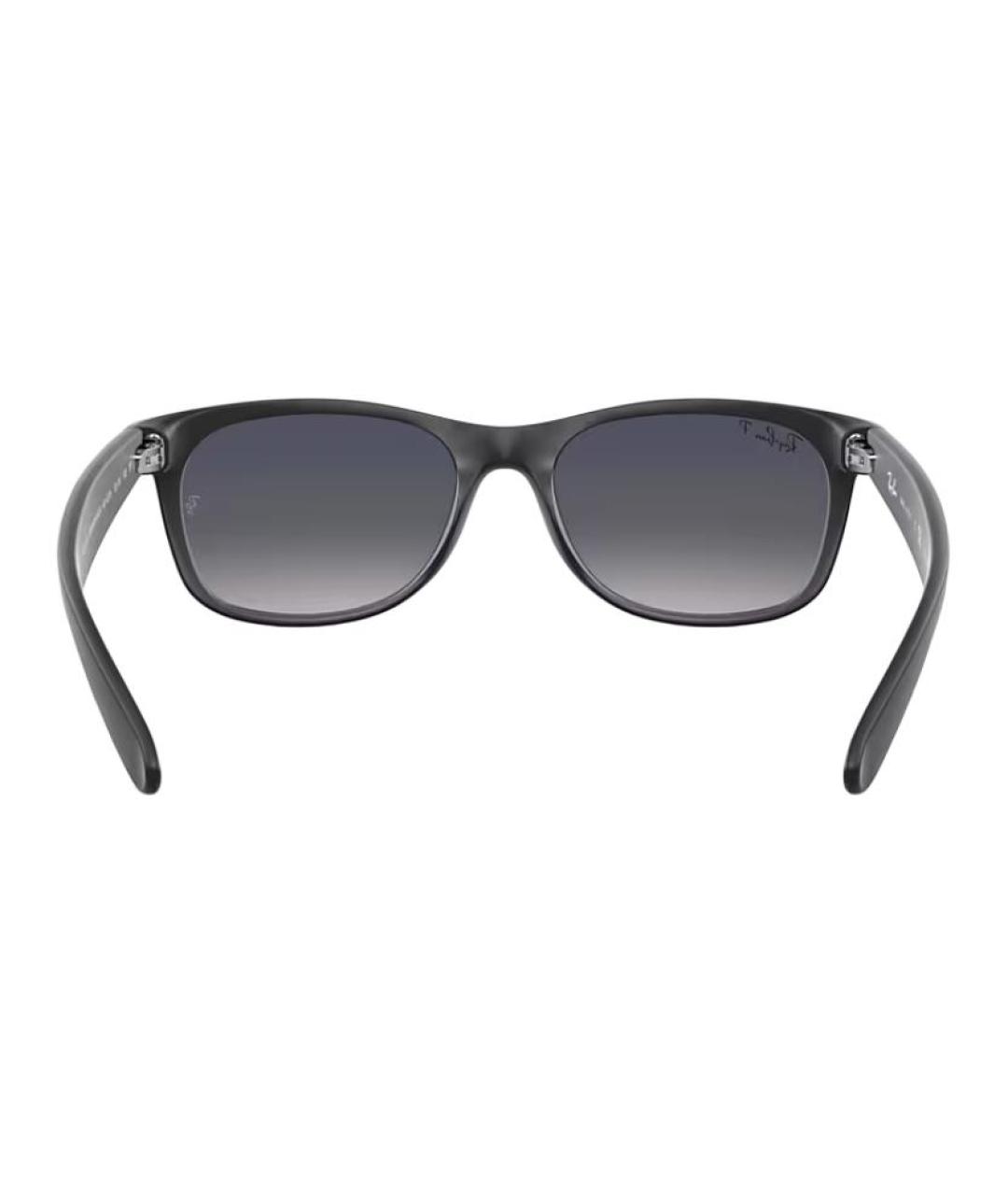 RAY BAN Черные пластиковые солнцезащитные очки, фото 5