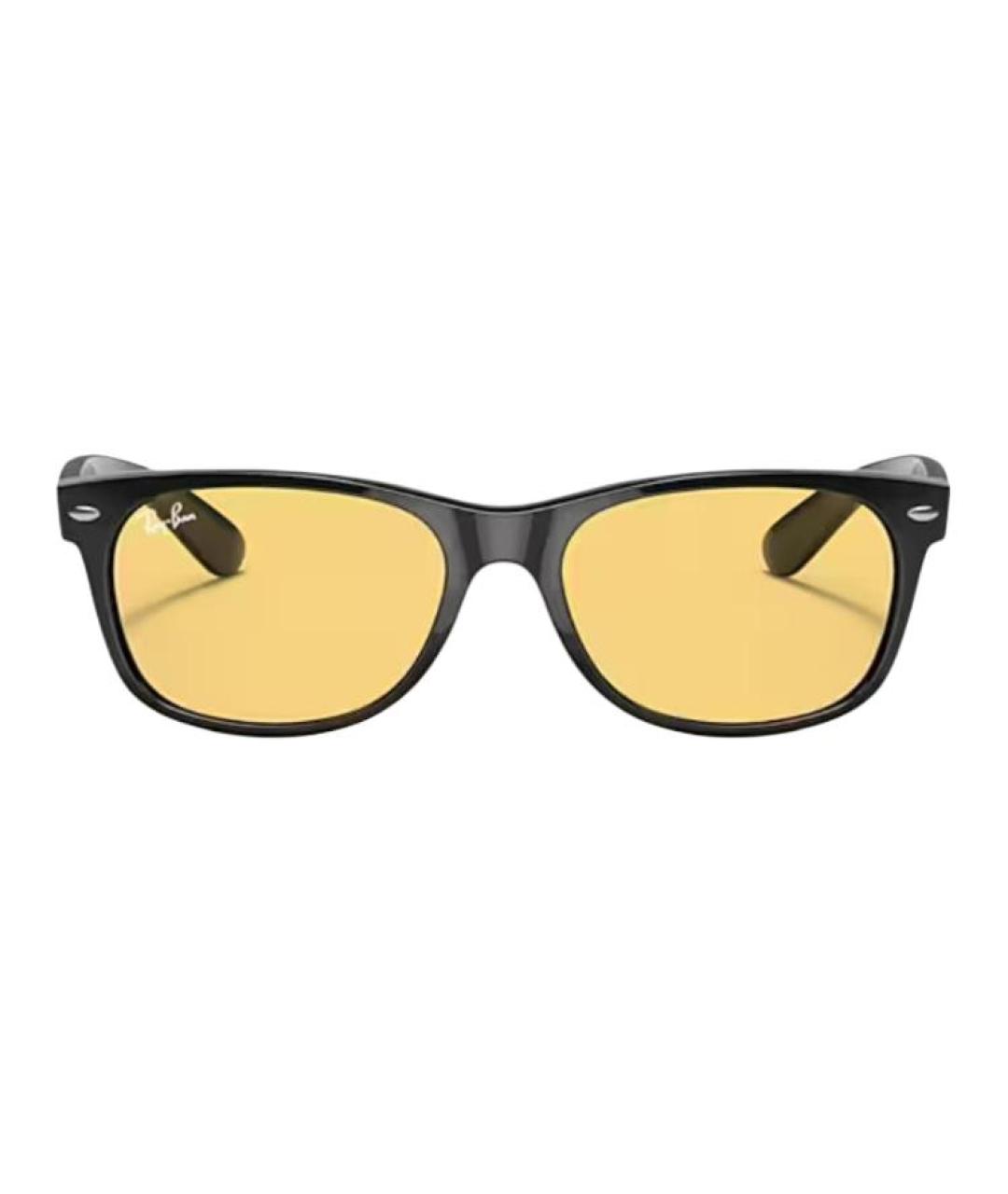 RAY BAN Черные пластиковые солнцезащитные очки, фото 2