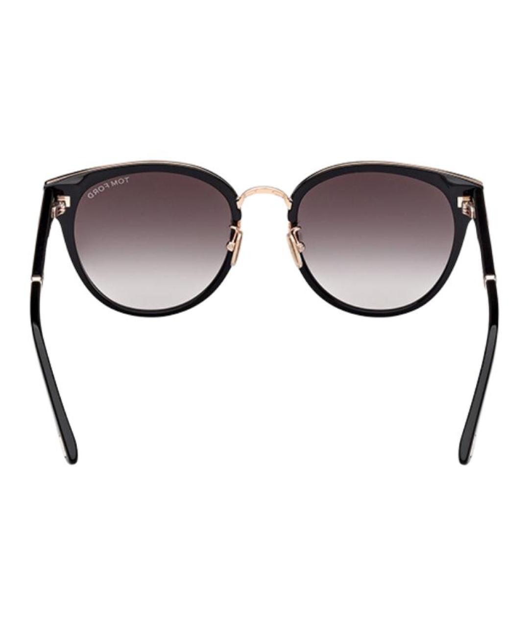 TOM FORD Черные пластиковые солнцезащитные очки, фото 3