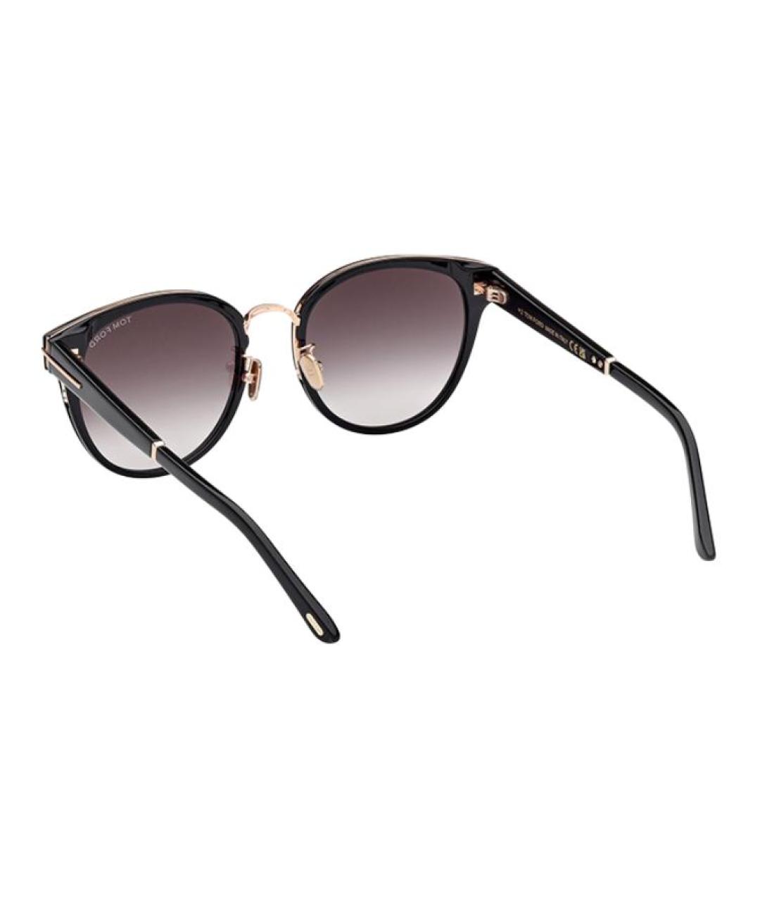 TOM FORD Черные пластиковые солнцезащитные очки, фото 5