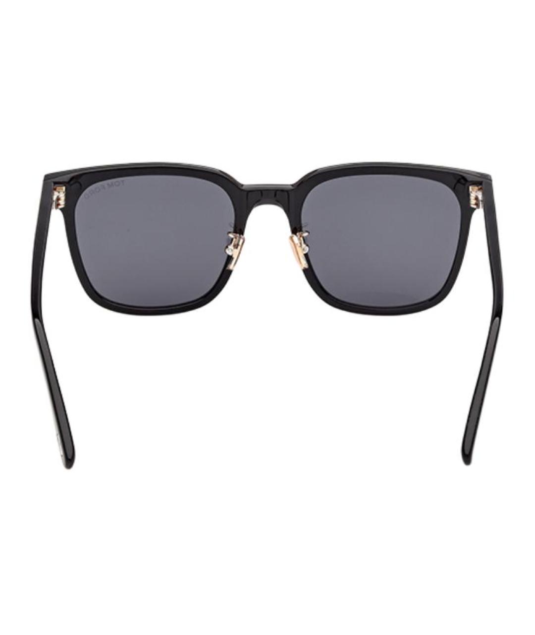 TOM FORD Черные пластиковые солнцезащитные очки, фото 4