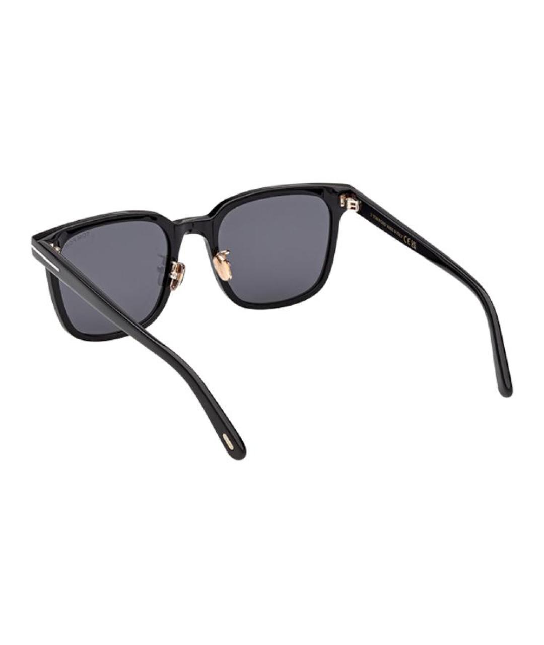 TOM FORD Черные пластиковые солнцезащитные очки, фото 5