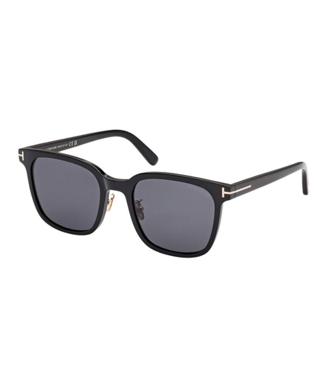 TOM FORD Черные пластиковые солнцезащитные очки, фото 1