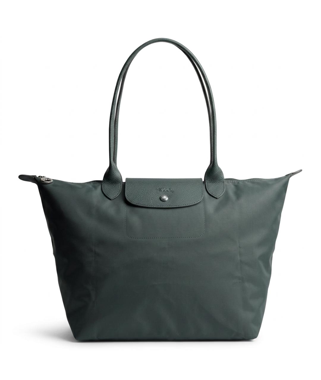 LONGCHAMP Зеленая тканевая сумка через плечо, фото 1