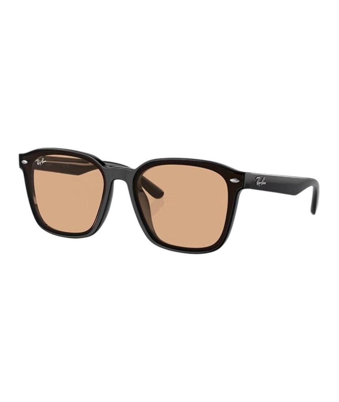 RAY BAN Черные пластиковые солнцезащитные очки, фото 1