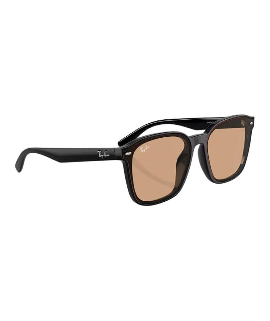 RAY BAN Черные пластиковые солнцезащитные очки, фото 2