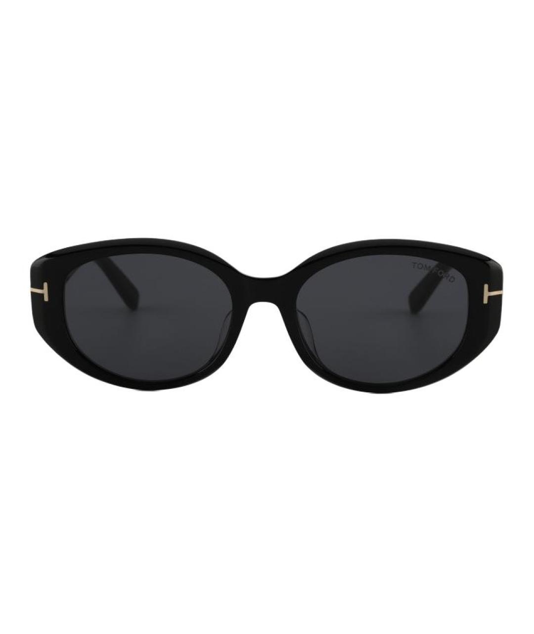 TOM FORD Черные пластиковые солнцезащитные очки, фото 2