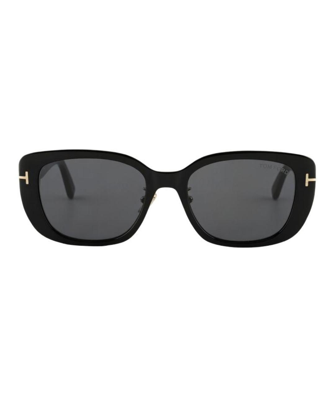 TOM FORD Черные пластиковые солнцезащитные очки, фото 2