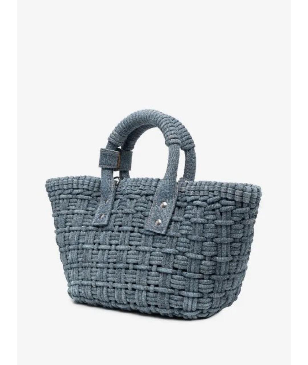 BALENCIAGA Голубая сумка с короткими ручками, фото 4