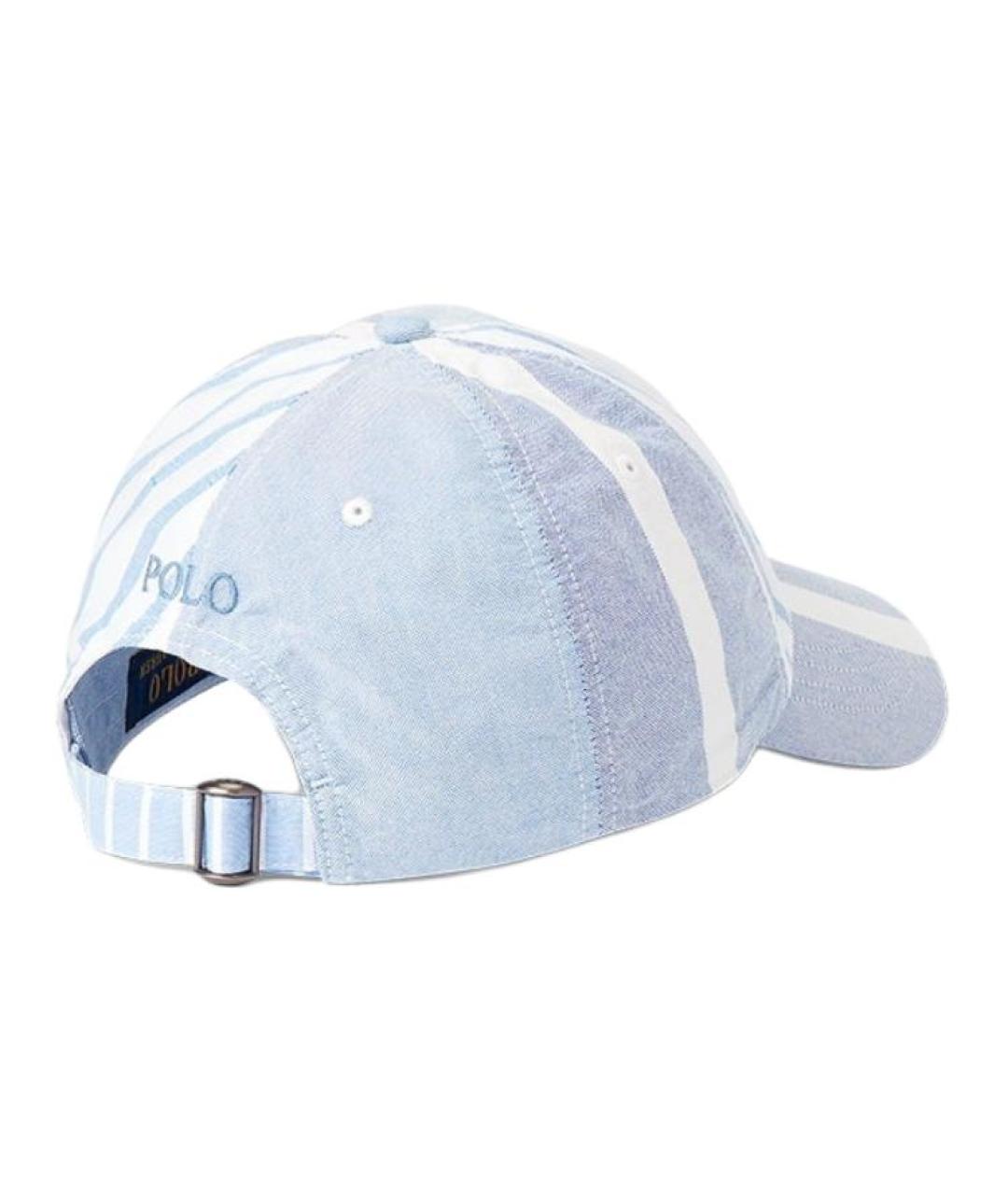 POLO RALPH LAUREN Голубая хлопковая кепка, фото 2
