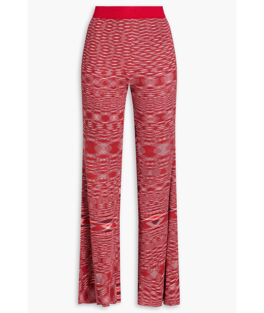 MISSONI Красные шелковые брюки узкие, фото 4