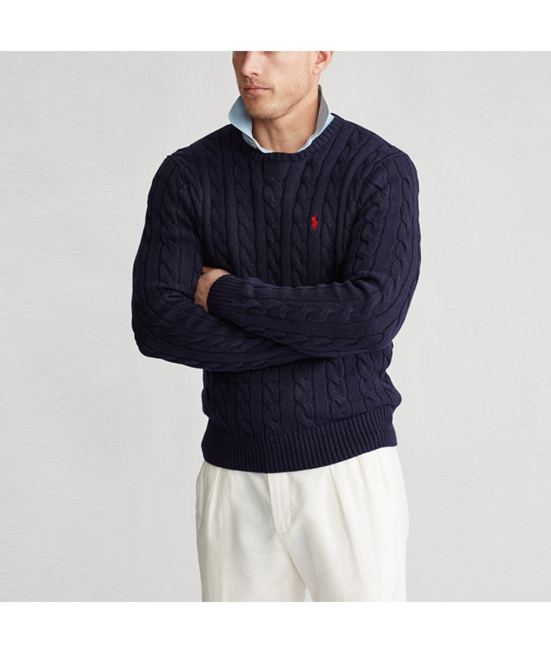 POLO RALPH LAUREN Темно-синий джемпер / свитер, фото 3