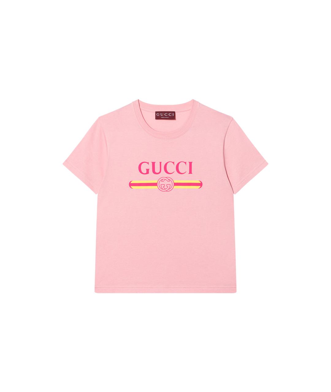 GUCCI Розовая футболка, фото 6