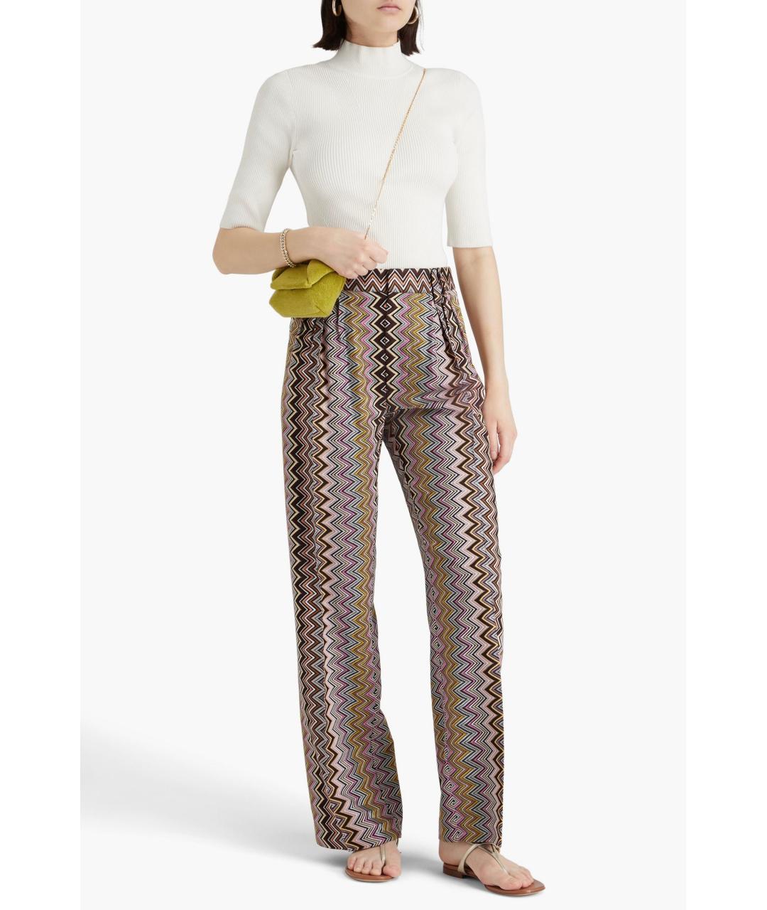 MISSONI Мульти вискозные брюки широкие, фото 8