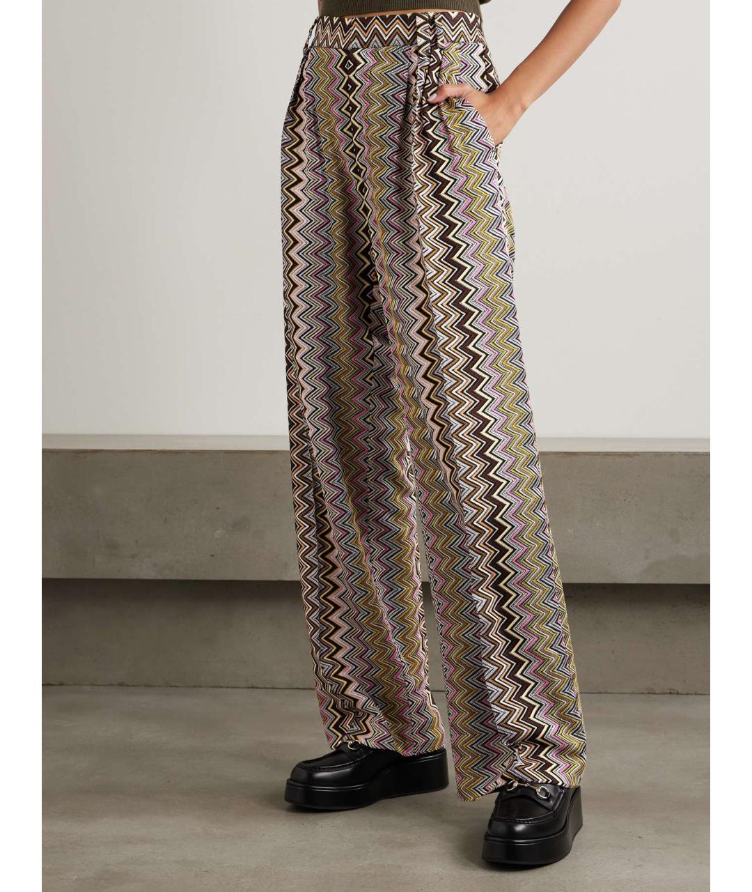 MISSONI Мульти вискозные брюки широкие, фото 3