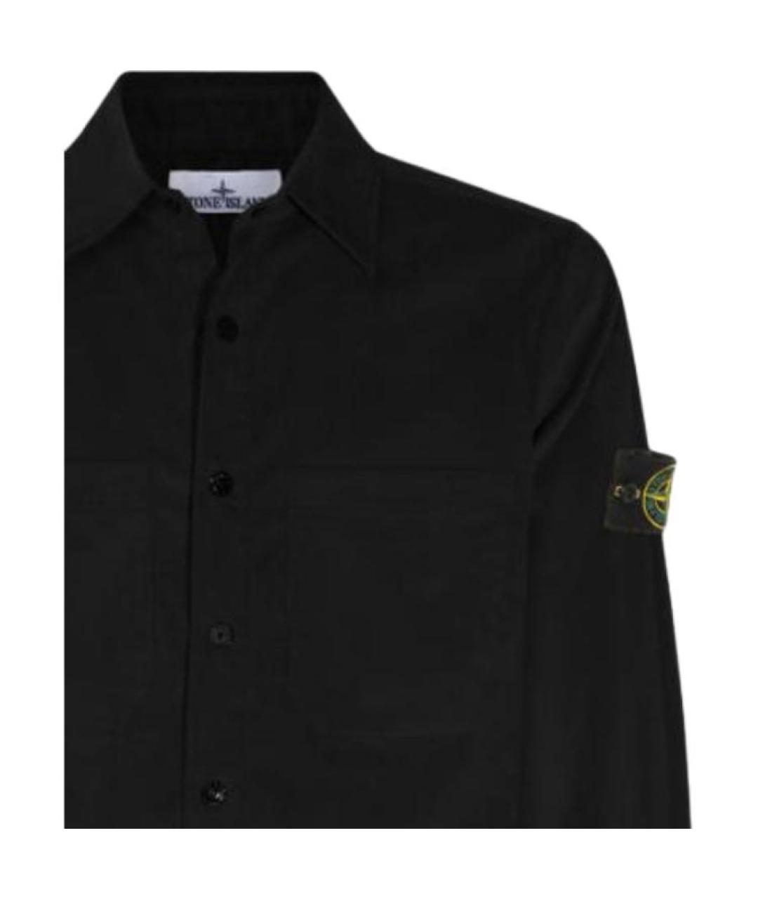STONE ISLAND Черная рубашка, фото 5