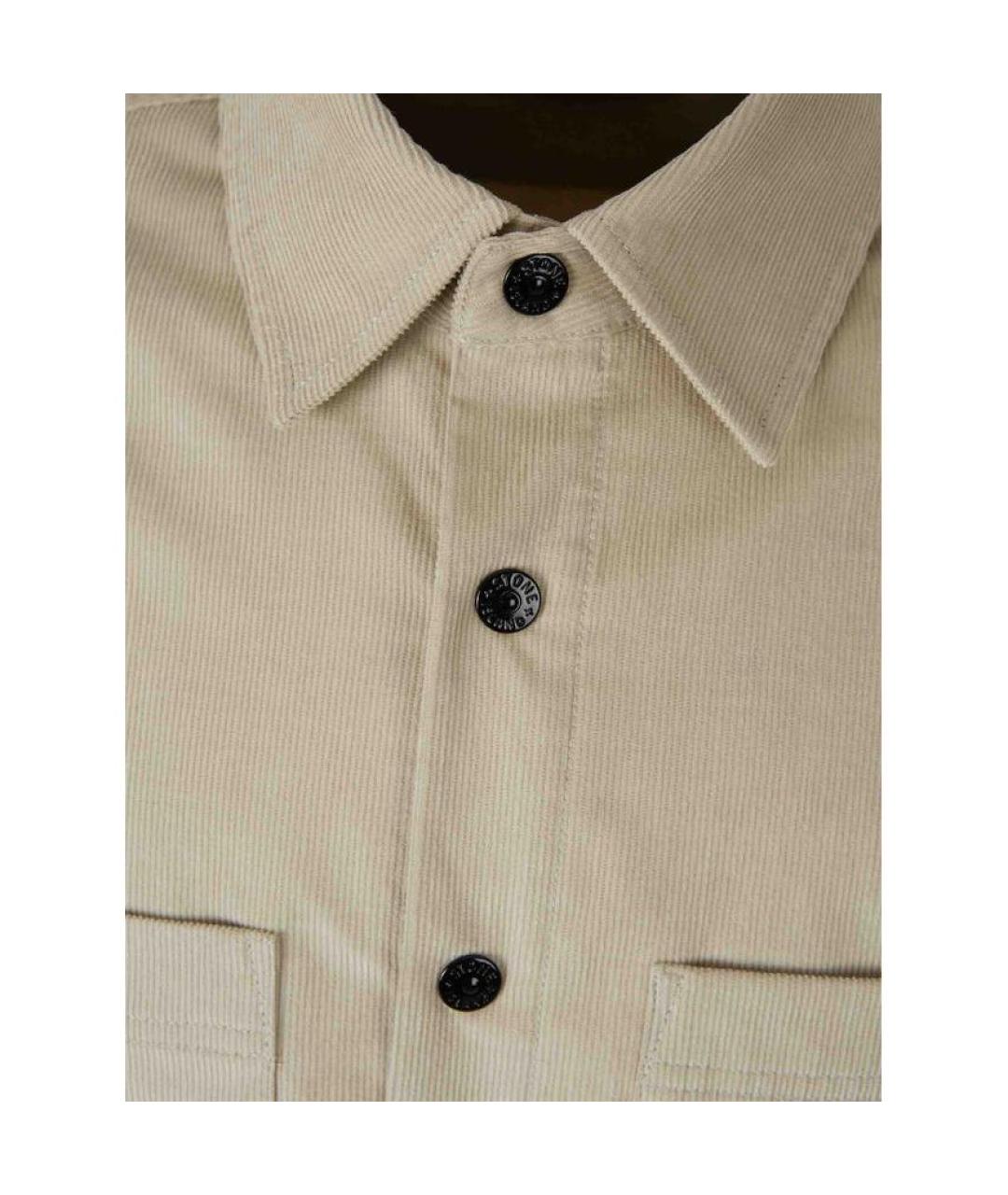 STONE ISLAND Коричневая классическая рубашка, фото 3
