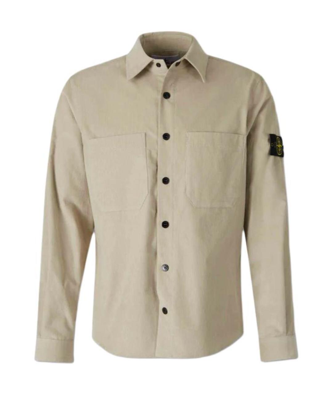STONE ISLAND Коричневая классическая рубашка, фото 1