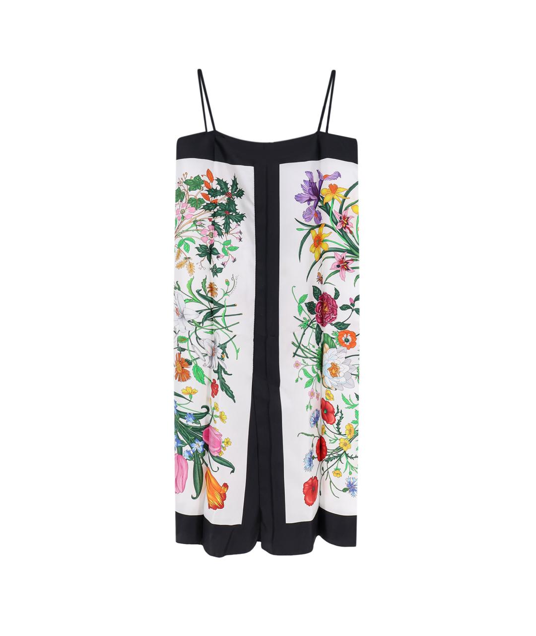 GUCCI Белое шелковое повседневное платье, фото 2