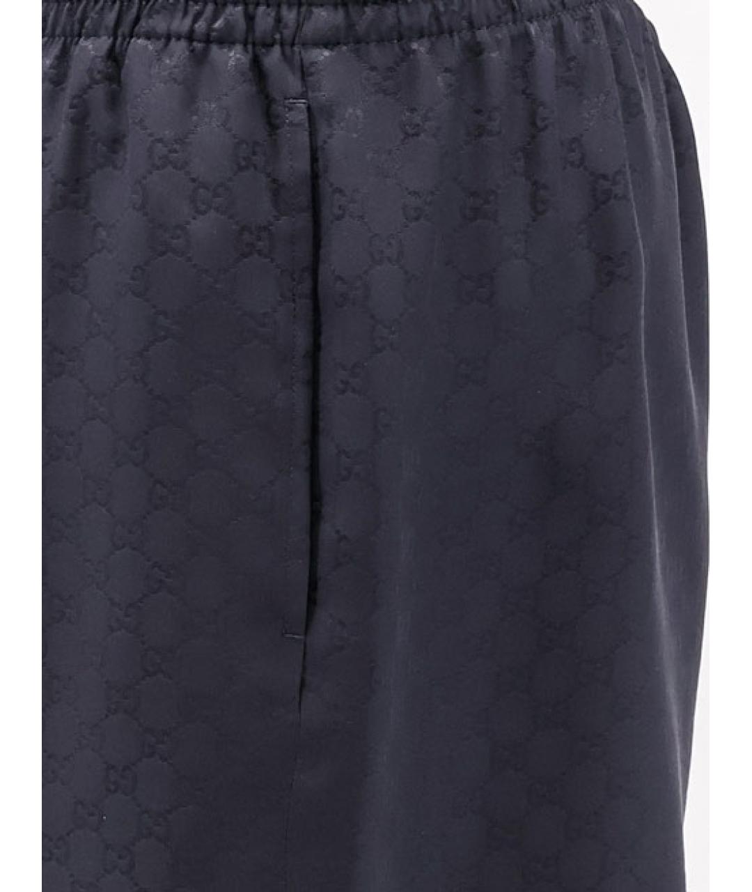 GUCCI Синие шелковые шорты, фото 3
