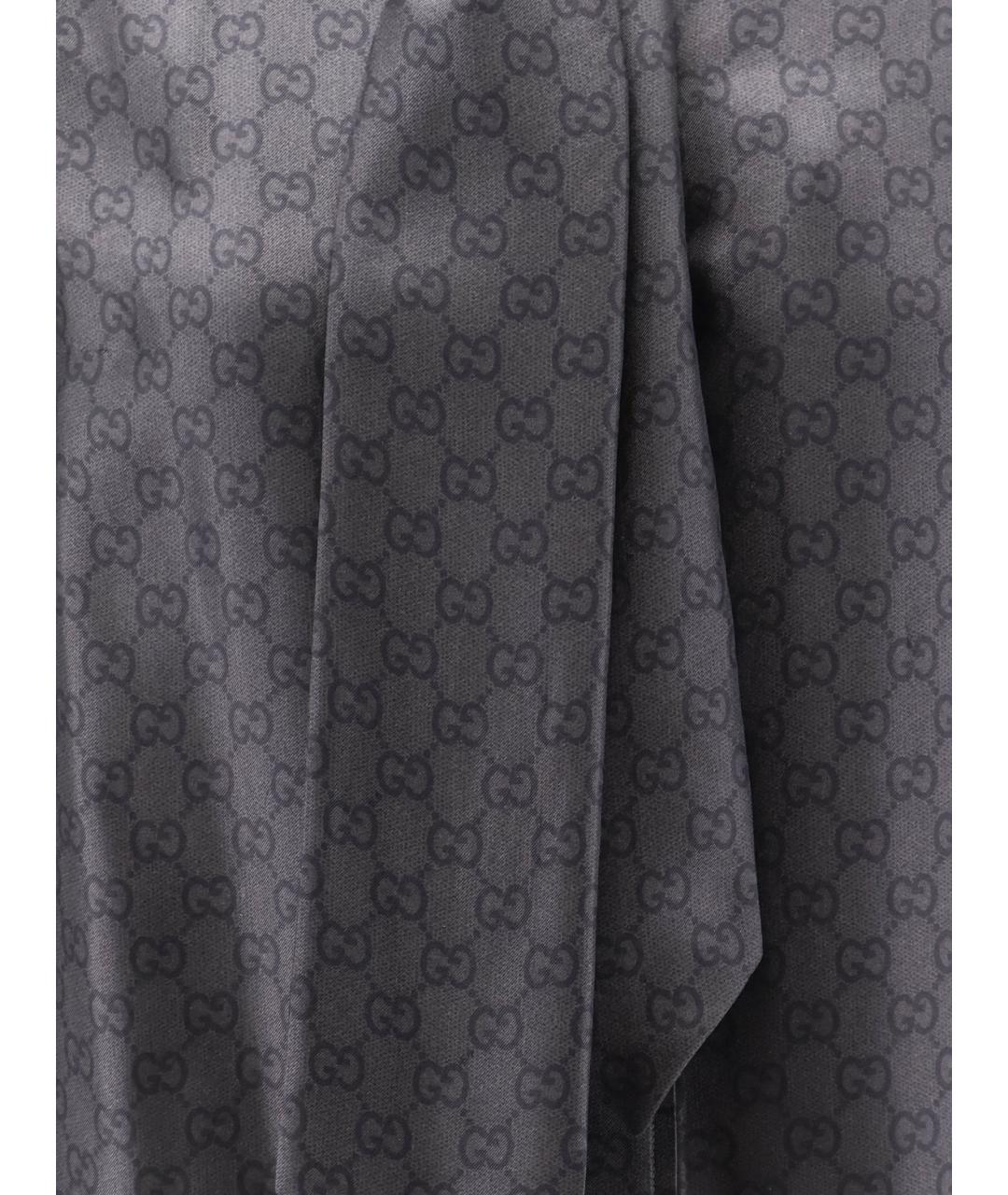 GUCCI Черная шелковая блузы, фото 3