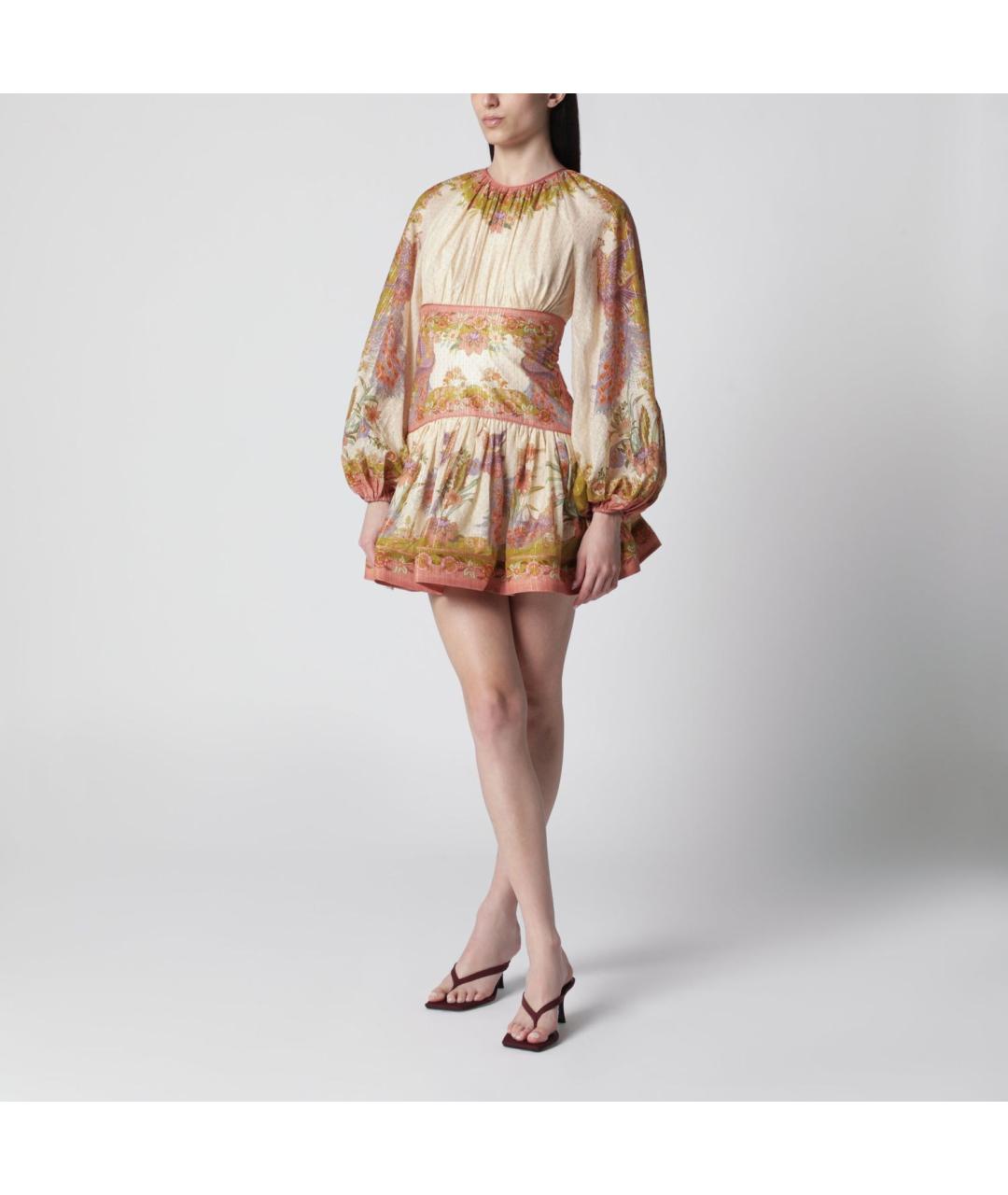 ZIMMERMANN Мульти хлопковое повседневное платье, фото 3