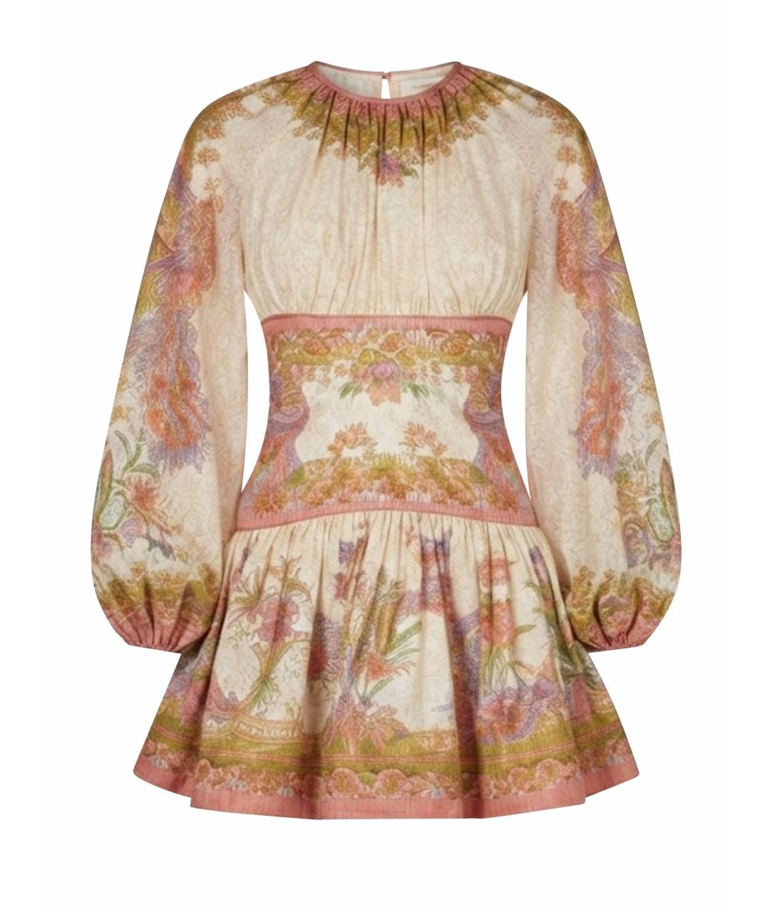 ZIMMERMANN Мульти хлопковое повседневное платье, фото 1