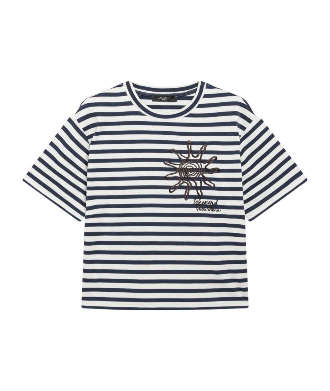 WEEKEND MAX MARA Белая хлопковая футболка, фото 1