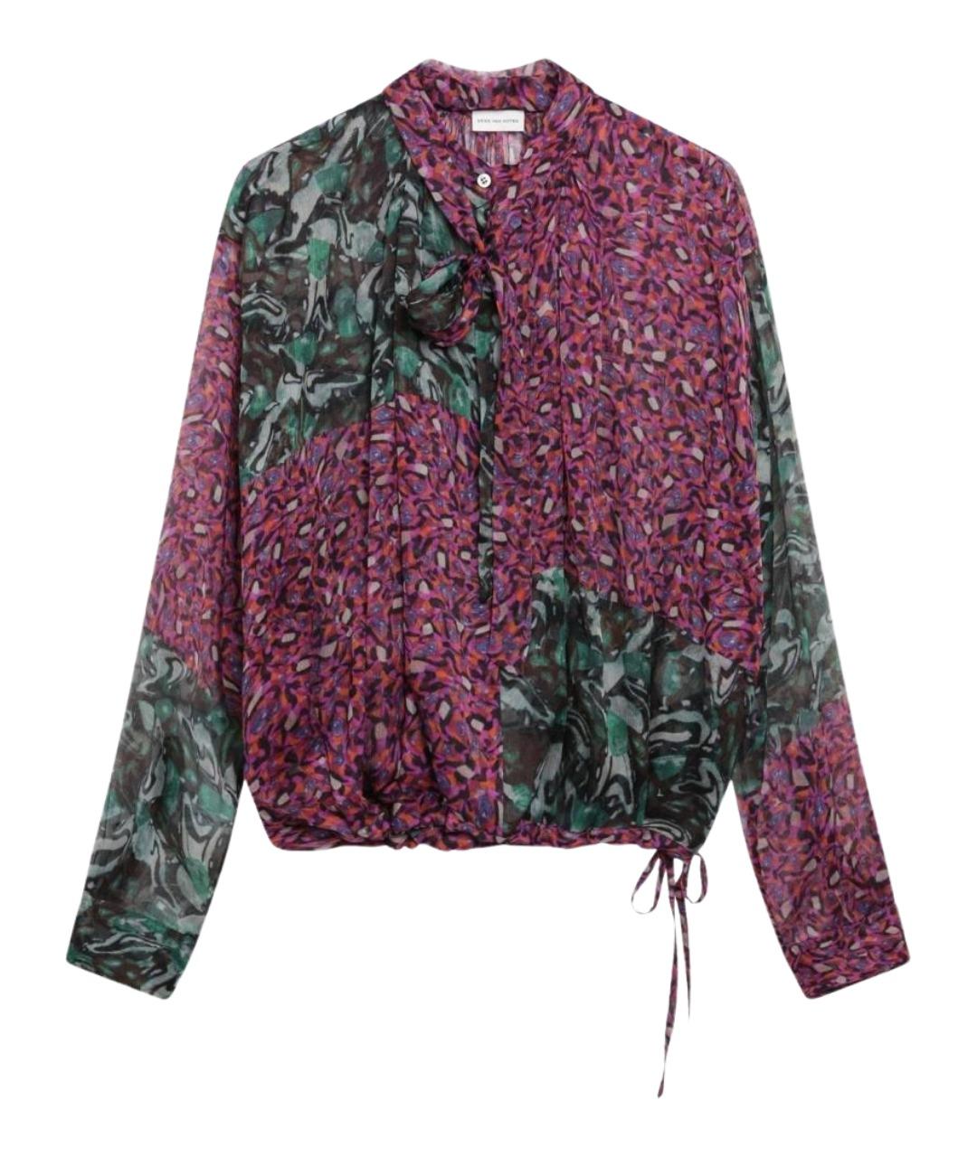 DRIES VAN NOTEN Мульти шелковая рубашка, фото 1