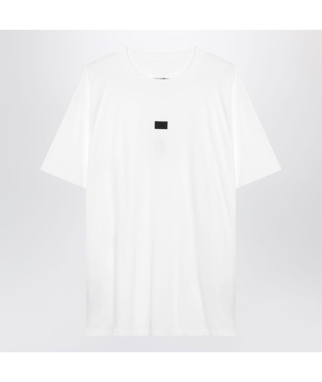 MM6 MAISON MARGIELA Белая хлопковая футболка, фото 3