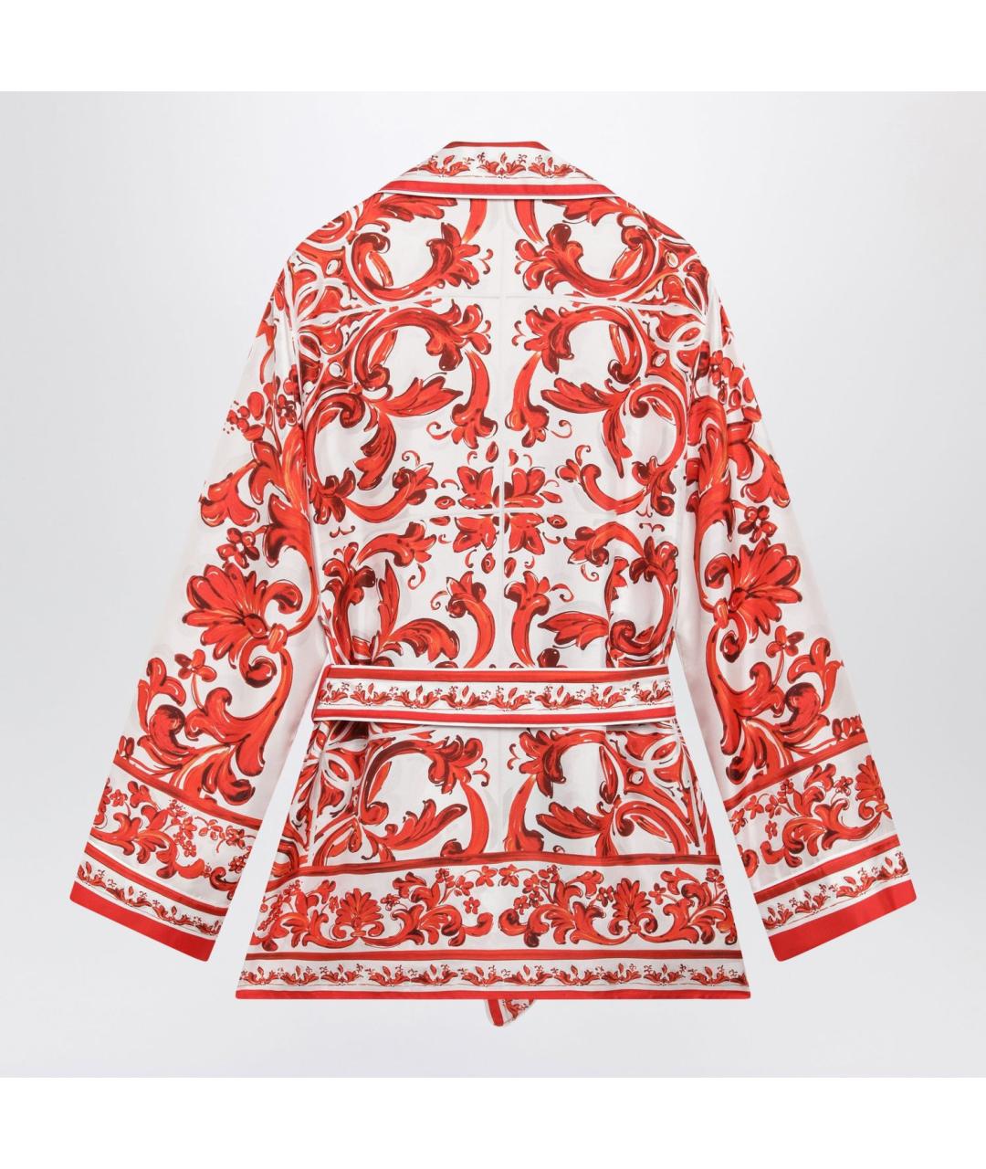 DOLCE&GABBANA Оранжевая шелковая рубашка, фото 2