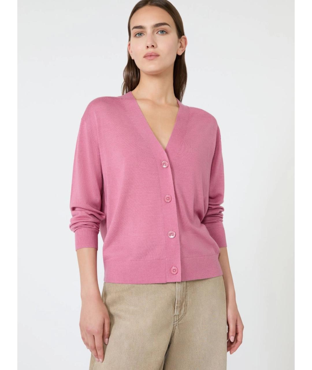 WEEKEND MAX MARA Бордовый кашемировый кардиган, фото 3