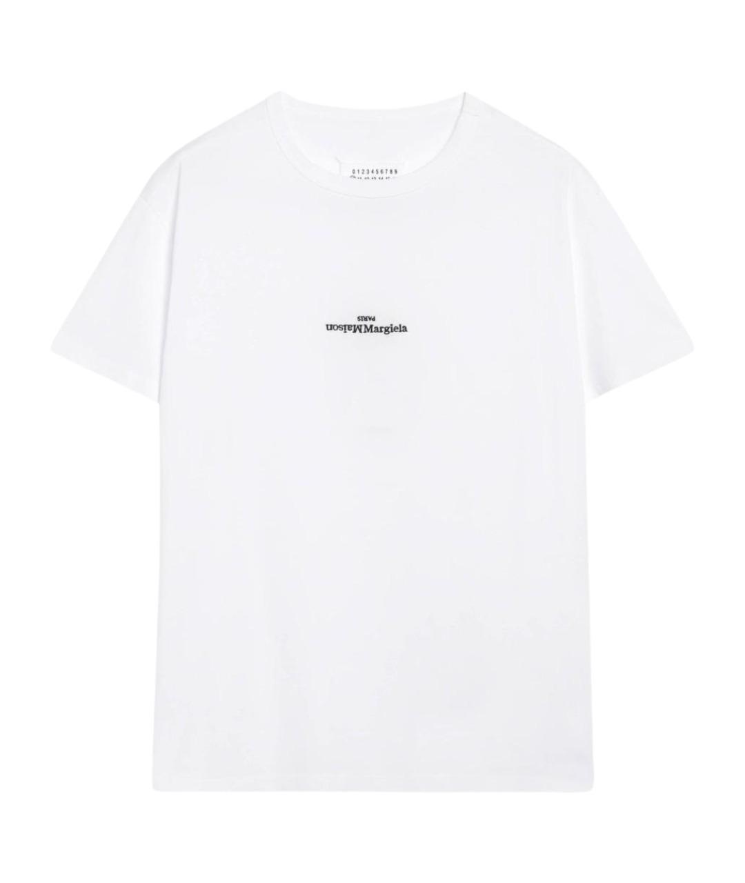 MAISON MARGIELA Белая хлопковая футболка, фото 1