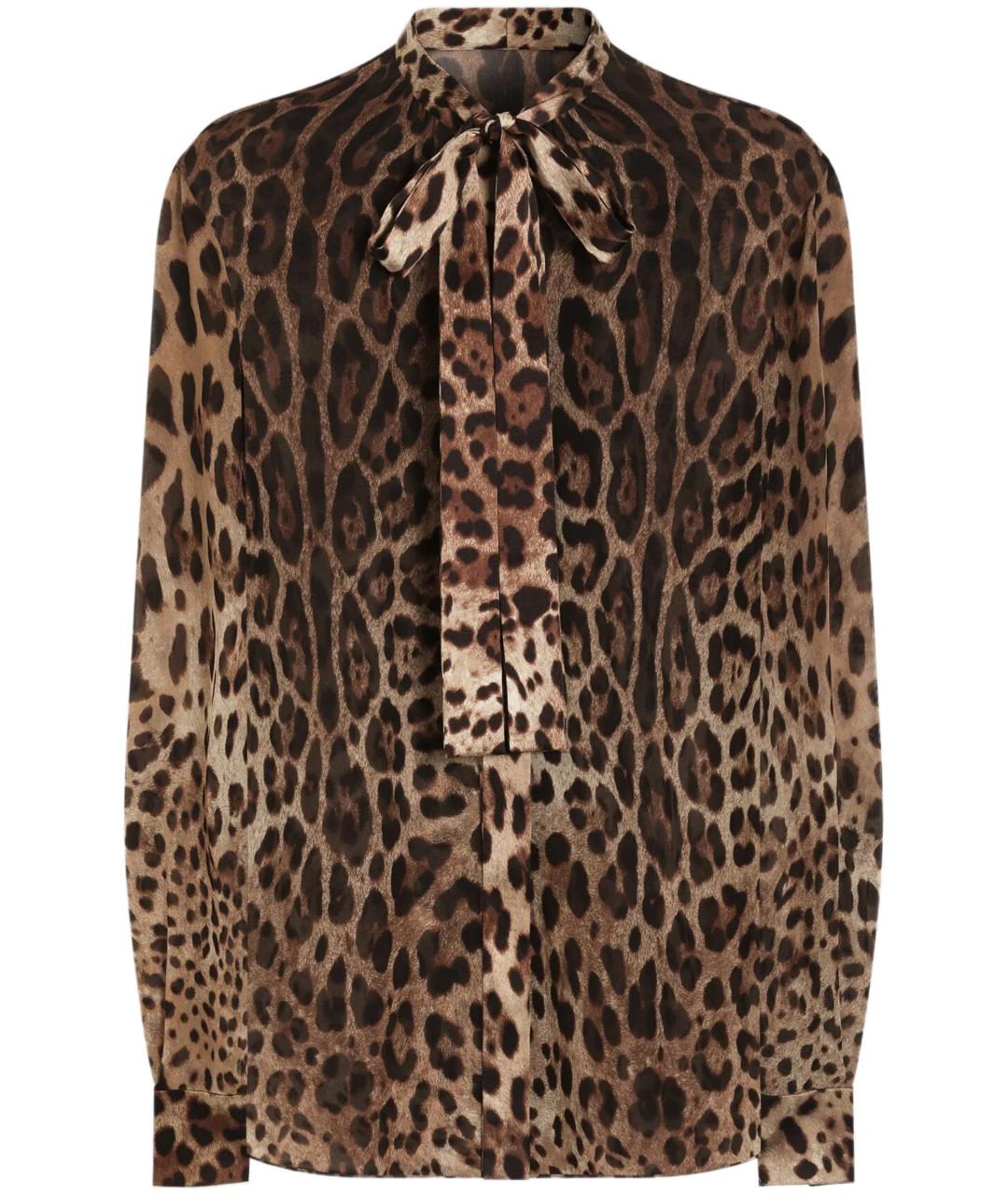 DOLCE&GABBANA Мульти шелковая блузы, фото 1