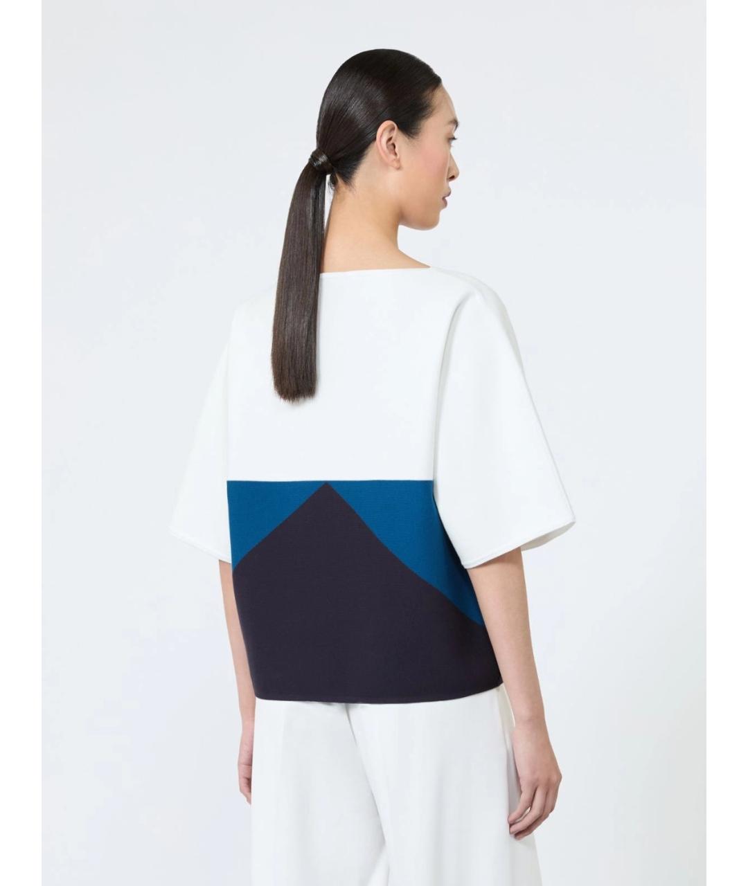 MAX MARA Темно-синяя футболка, фото 3