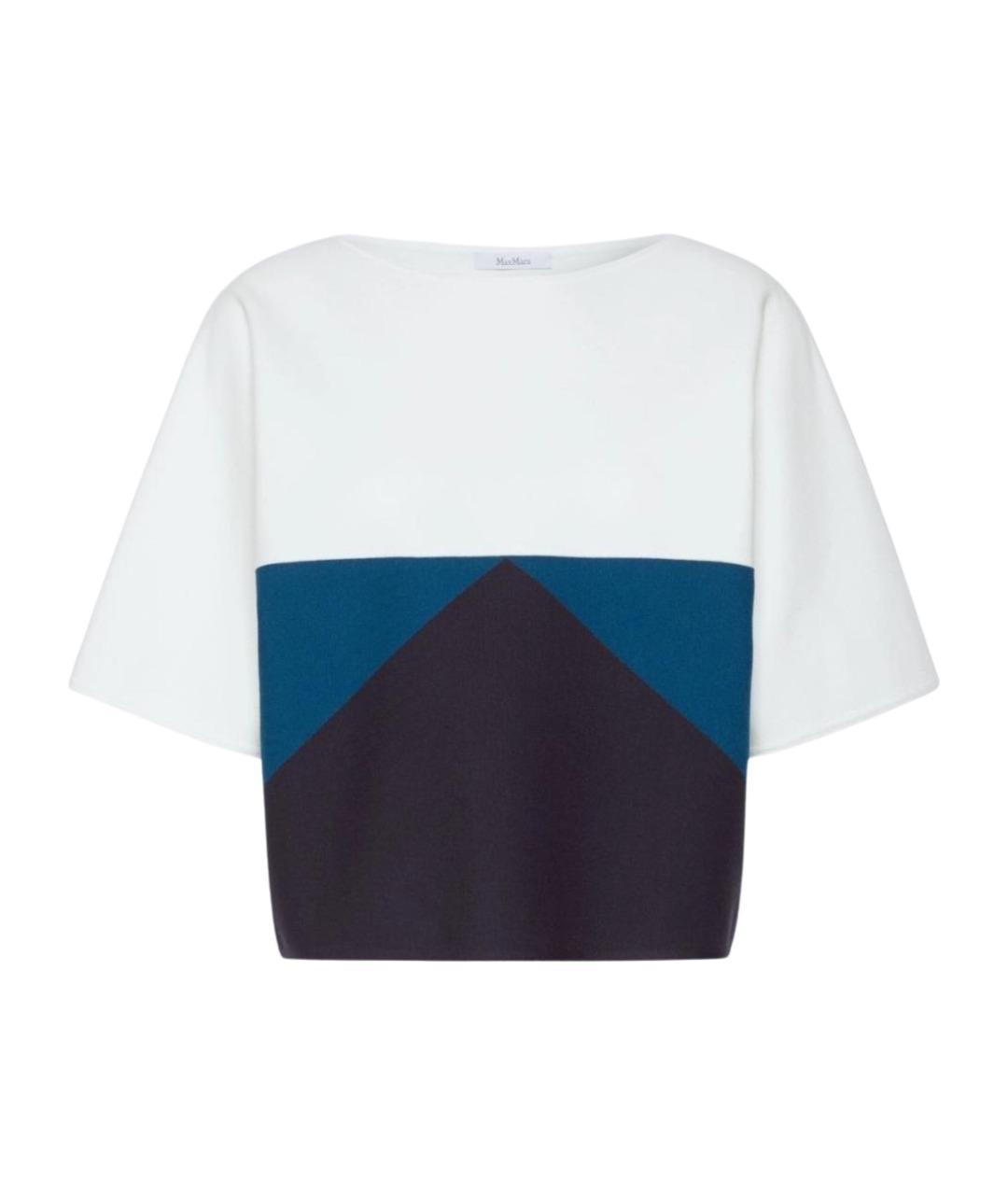 MAX MARA Темно-синяя футболка, фото 1