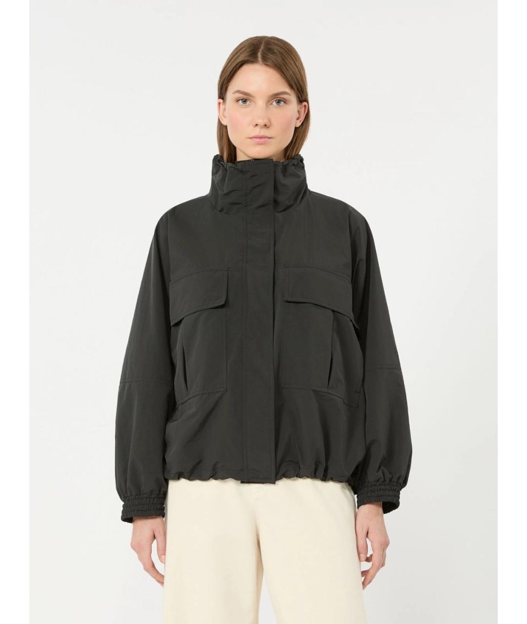 WEEKEND MAX MARA Черная полиэстеровая куртка, фото 3