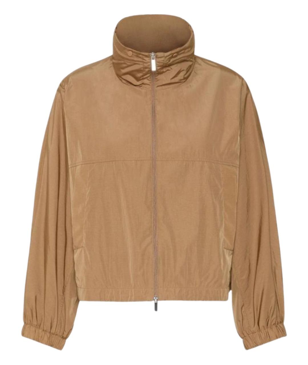 WEEKEND MAX MARA Коричневая полиамидовая куртка, фото 1