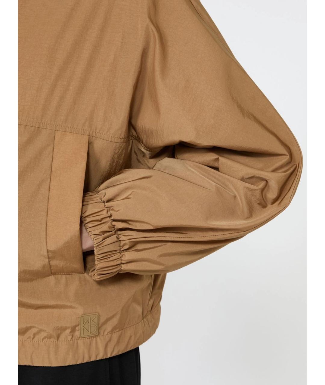 WEEKEND MAX MARA Коричневая полиамидовая куртка, фото 3