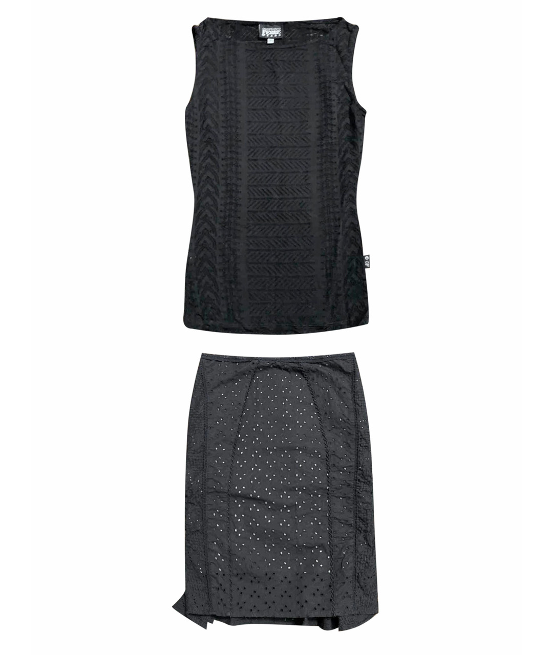 GIANFRANCO FERRE VINTAGE Черный вискозный костюм с юбками, фото 1